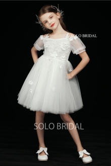 ivory baby flower girl dress short sleeves 5D7A3591